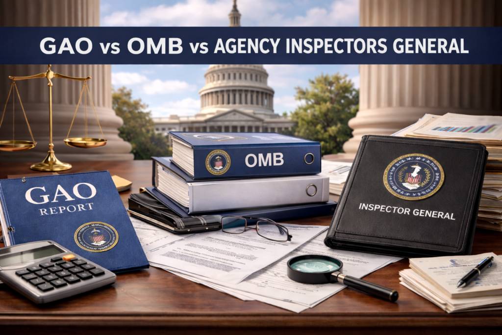 Gao vs OMB vs inspectoe general