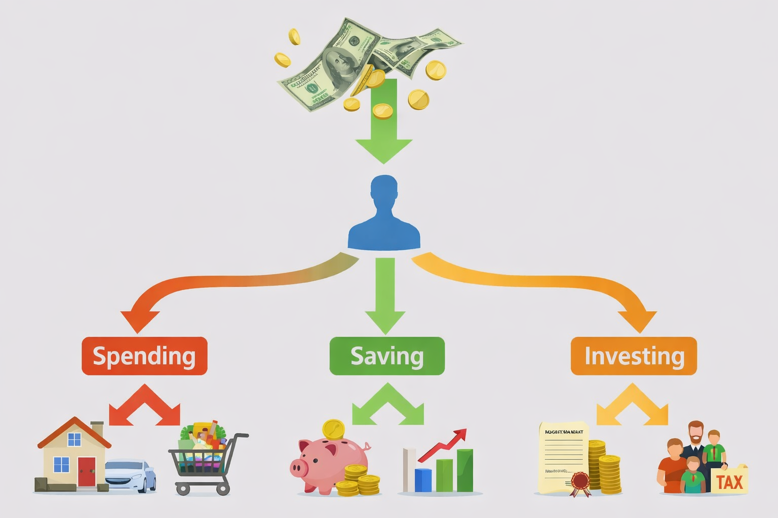 How Money Moves Through Your Life: From Income to Expenses to Savings
