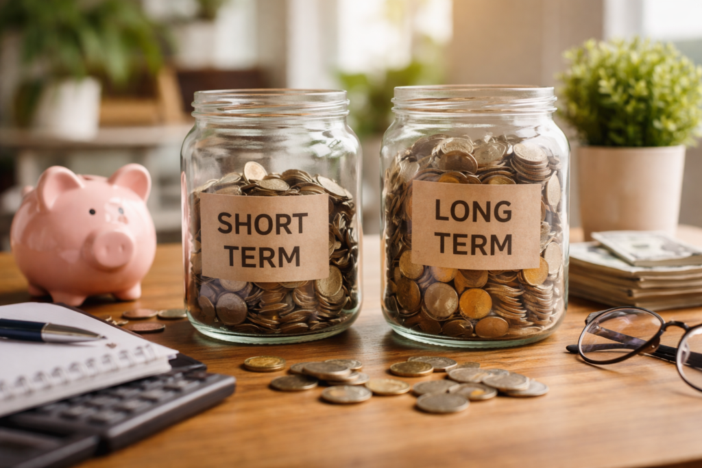 Short term vs long term savings