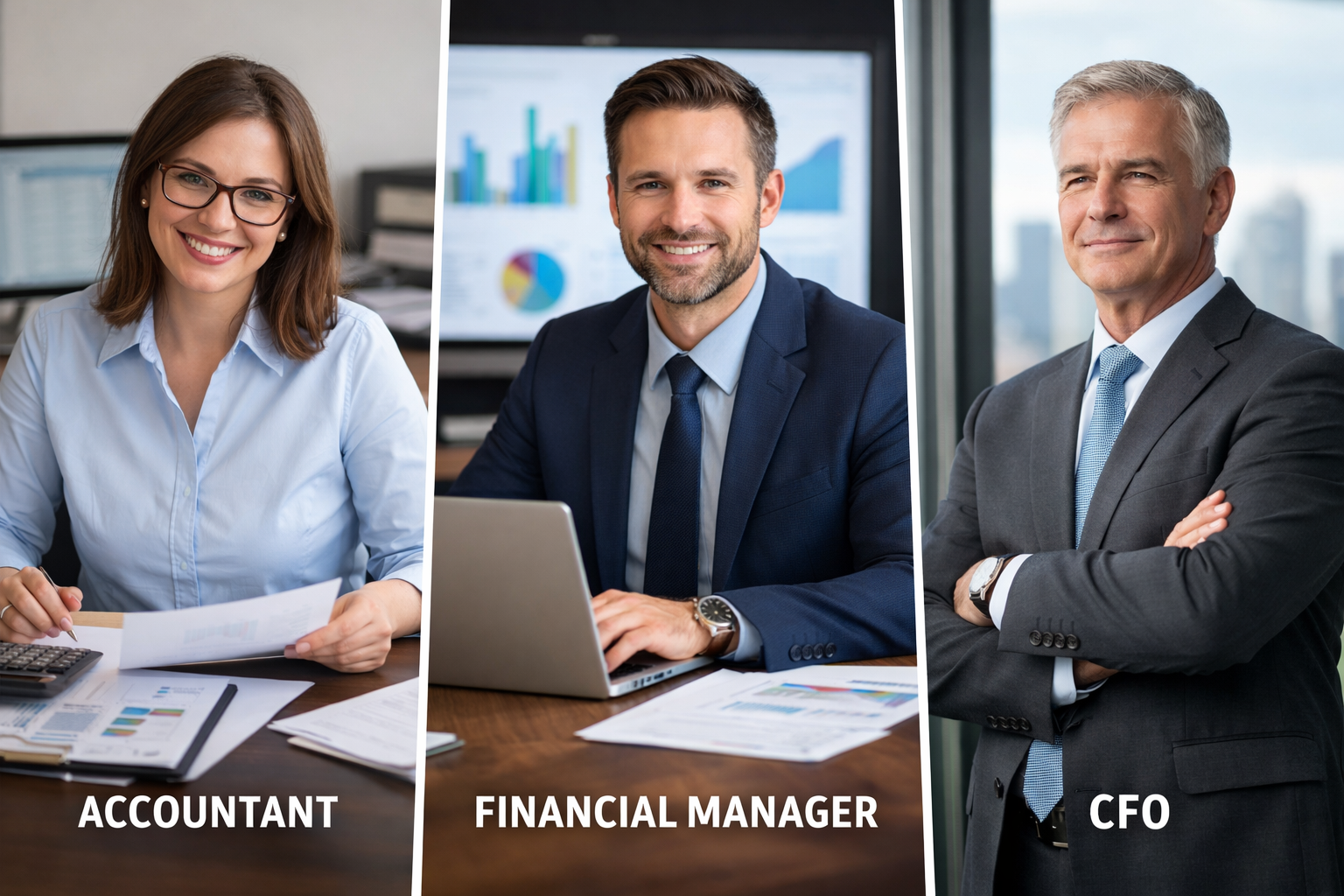 Financial Manager vs Accountant vs CFO: Key Differences Explained